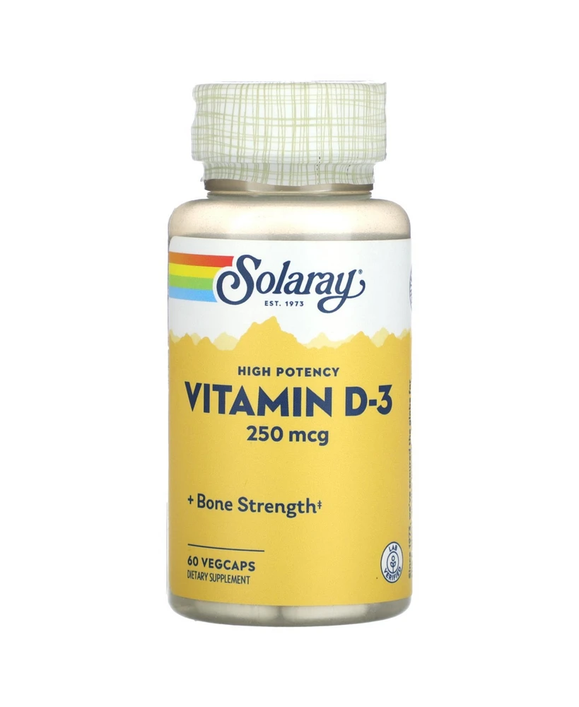 Solaray D3 10,000 Lu VCapsules | 60 Count