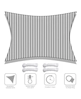 19x13 Ft 97% Uv Block Rectangle Hdpe Sun Shade Sail Canopy Outdoor Patio Pool