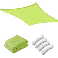 10x10 Ft 97% Uv Block Square Sun Shade Sail Hdpe Canopy Cover Net Outdoor Pool