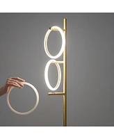 Brightech Saturn 66" Led Tree Floor Lamp with 3 Removeable Light Rings