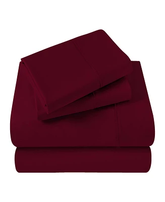 Superior Egyptian Cotton 400 Thread Count Solid Deep Pocket Sheet Set