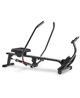 Sunny Health & Fitness Smart Compact Full Motion Rowing Machine, Full-Body Workout, Low-Impact, Extra