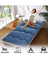 Caromio Futon Mattress Twin Size, Floor Mattress Pad Portable Dorm Sleeping Pad, 39"x 80"