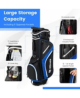 Slickblue Lightweight Golf Stand Bag with 14 Way Top Dividers and 6 Pockets