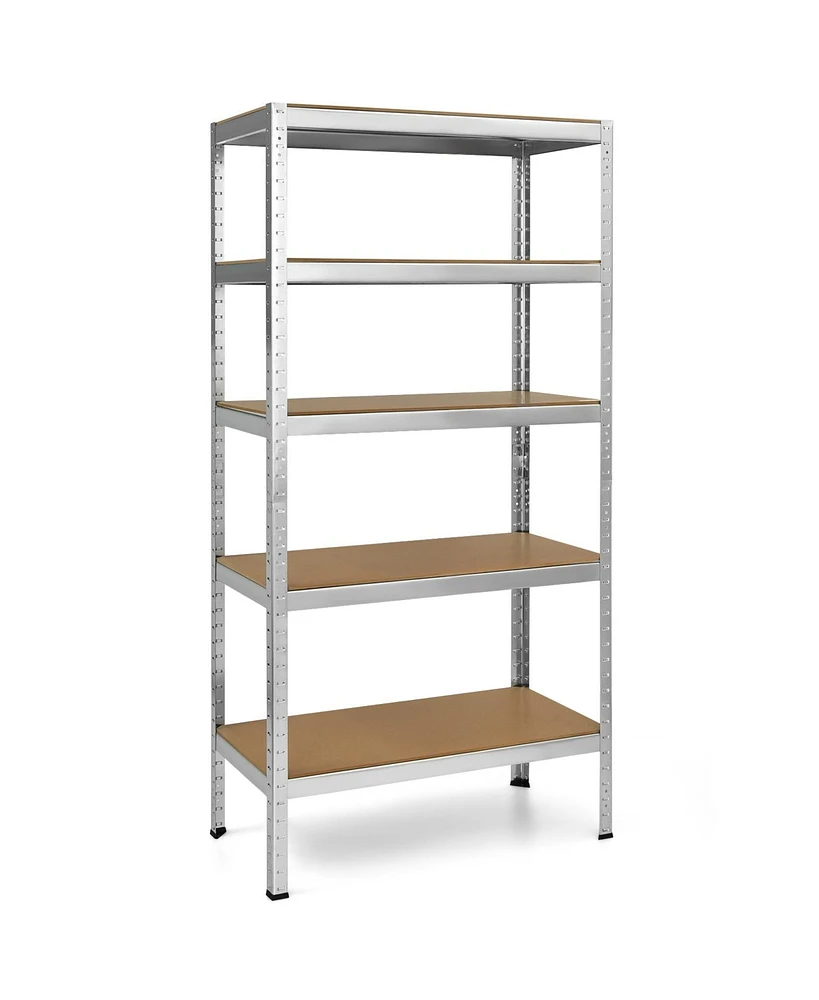 Slickblue 71 inch Heavy Duty Steel Adjustable 5 Level Storage Shelves