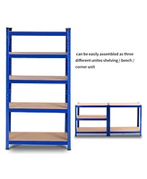 Slickblue Adjust 30 x60 Inch 5 Level Garage Tool Shelf Storage