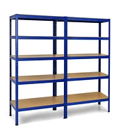 Slickblue 71 inch Heavy Duty Steel Adjustable 5 Level Storage Shelves