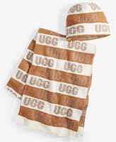 Ugg Rib Edge Repeating Logo Graphic Scarf