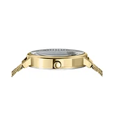 Versus Versace Women's La Villette Crystal Ip Yellow Gold Stainless Steel Watch 36MM