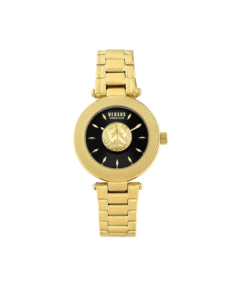 Versus Versace Women's Brick Lane Lion Ip Yellow Gold Stainless Steel Watch 36MM