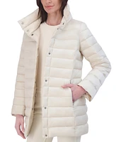 Tahari Women's Shine Collared Packable Puffer Coat