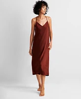 State of Day Women's Sleeveless Crepe de Chine Nightgown, Created for Macy's