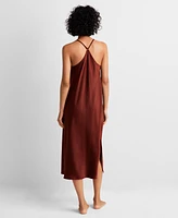 State of Day Women's Sleeveless Crepe de Chine Nightgown, Created for Macy's