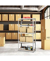 Slickblue 72 Inch Storage Rack with 5 Adjustable Shelves for Books Kitchenware