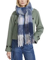 Steve Madden Women's Brushed Plaid Blanket Wrap Scarf