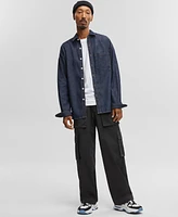 Mode of One Men's Regular-Fit Denim Shirt, Created for Macy's