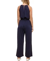 John Paul Richard Women's Solid Matte Jersey Jumpsuit