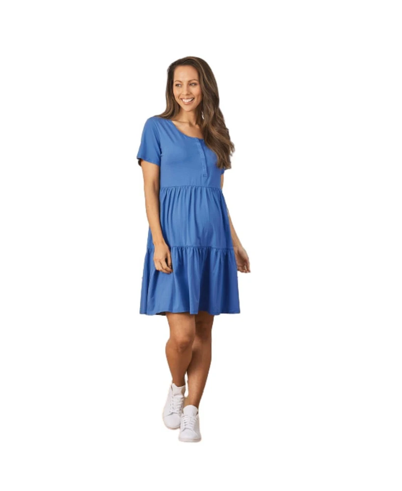 Angel Maternity Tiered Dress