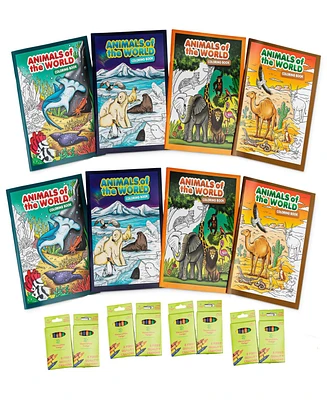 Montrose Colors Three Little Twigs Animals Of The World Coloring Books Bundle