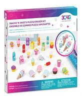 Make It Real 3C4G Snacks 'N Sweets Puzzle Eraser Set