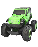 Toy Shock Jeep Green Wrangler Sahara Unlimited Rc Car