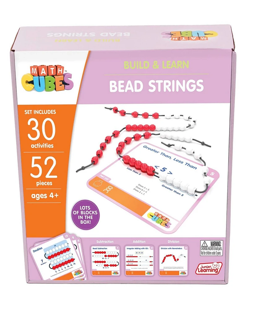 Junior Learning Mathcubes - Bead Strings Activity Set