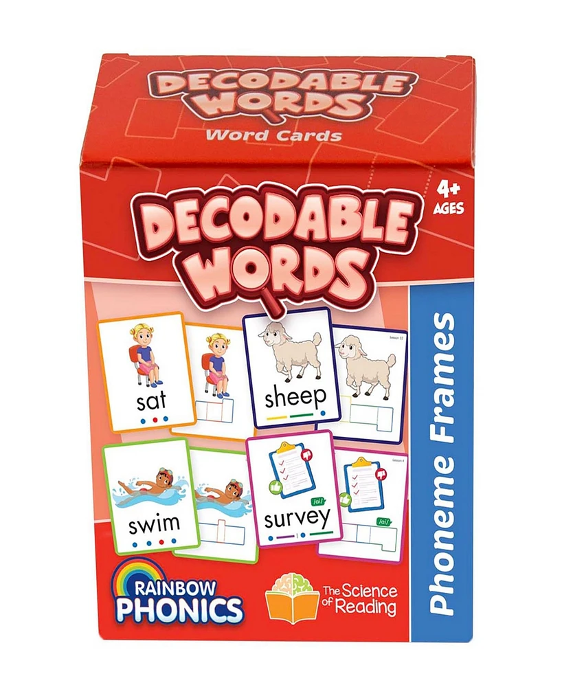 Junior Learning Rainbow Phonics - Decodable Words Word Cards