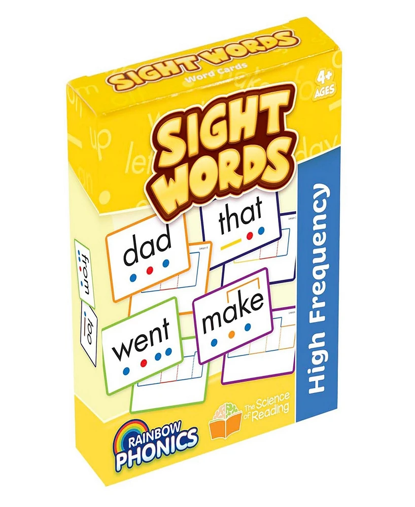Junior Learning Rainbow Phonics Sight Words Word Cards