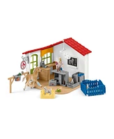 Schleich Farm World Veterinarian Practice With Pets Playset