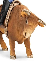 Schleich Farm World Cowboy With Bull Figure Playset