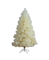 Nearly Natural 6ft. Artificial Off-White Pampas Grass Christmas Tree