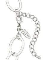 Style & Co Silver-Tone Mixed Bead Strand Necklace, 38" + 3" extender, Created for Macy's