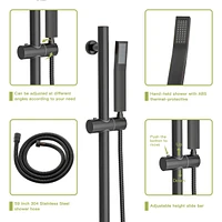 10" Rain Shower Head System with Adjustable Slide Bar