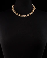 On 34th Clustered Link Collar Necklace, 17" + 2" extender, Created for Macy's