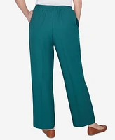 Alfred Dunner Classic Full Elastic Short Mid-Rise Pant