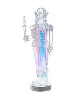 Glitzhome 18 H Acrylic Light Emitting Diode Color Changing Lighted Tabletop Nutcracker Figurine