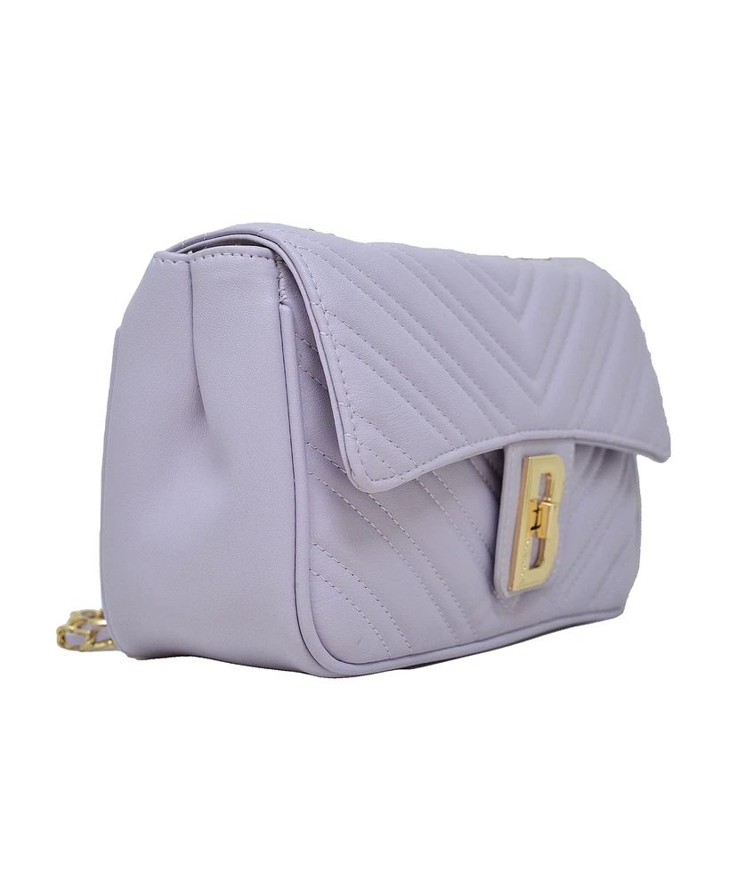 Bebe Rain Leather Crossbody Bag