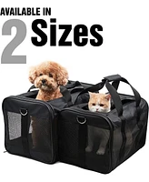Airline-Approved Pet Carrier with Spacious Design and Cozy Features