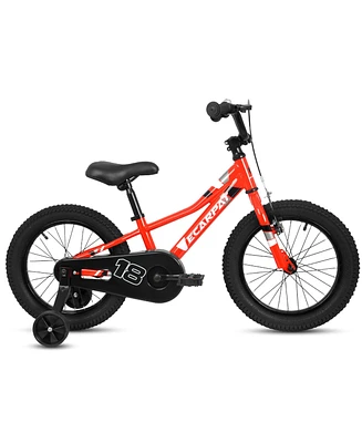 Simplie Fun 18 Inch Kids Bike with Adjustable Saddle and Training Wheels