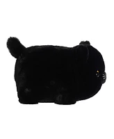 Aurora Medium Bella Black Cat Spudsters Adorable Plush Toy Black 10"