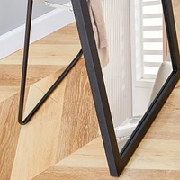Eco-Friendly Solid Wood Wall Mirror with Easy Assembly