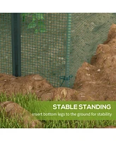 Walk-in Plant Cage with Steel Frame for Garden Protection from Animals