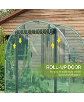 Streamdale Furniture Walk-in Plant Cage with Steel Frame for Garden Protection from Animals