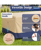 Slickblue Patio Furniture Cover with Padded Handle and Click-Close Straps