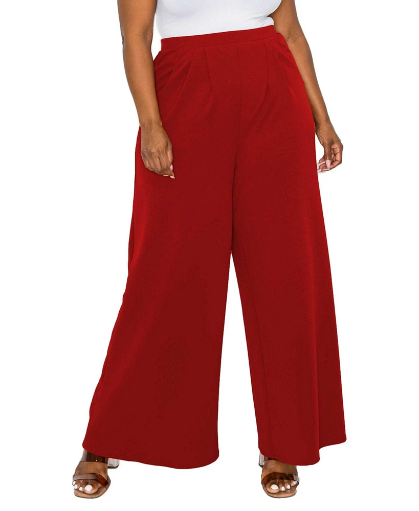 L I V D Plus Rachel Wide Leg Pocket Pants