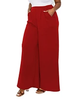 L I V D Plus Rachel Wide Leg Pocket Pants