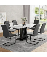 Simplie Fun Ultra-Modern Dining Table for 6-8