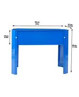 Spacious 3-Tier Galvanized Steel Planter with Vibrant Colors