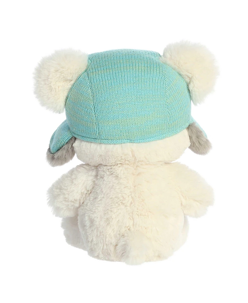 Aurora Medium Baby Bear Benny Holiday Festive Plush Toy White 10"