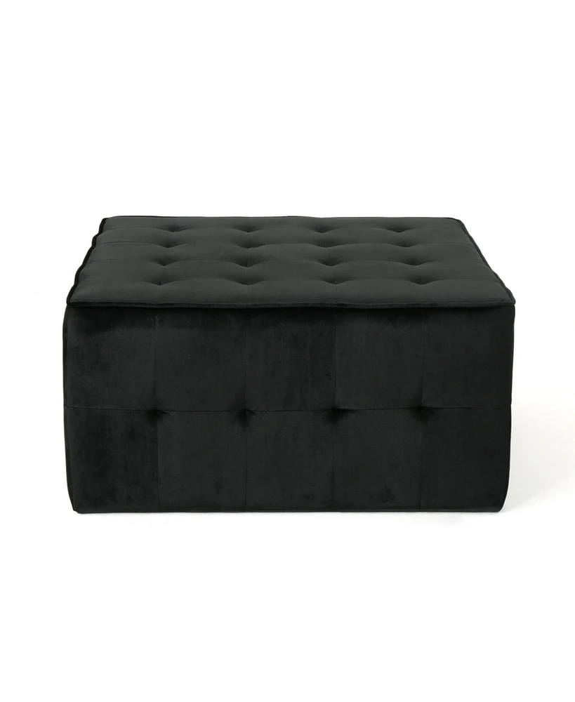 Oversized Tufted Velvet Ottoman for Comfort & Style